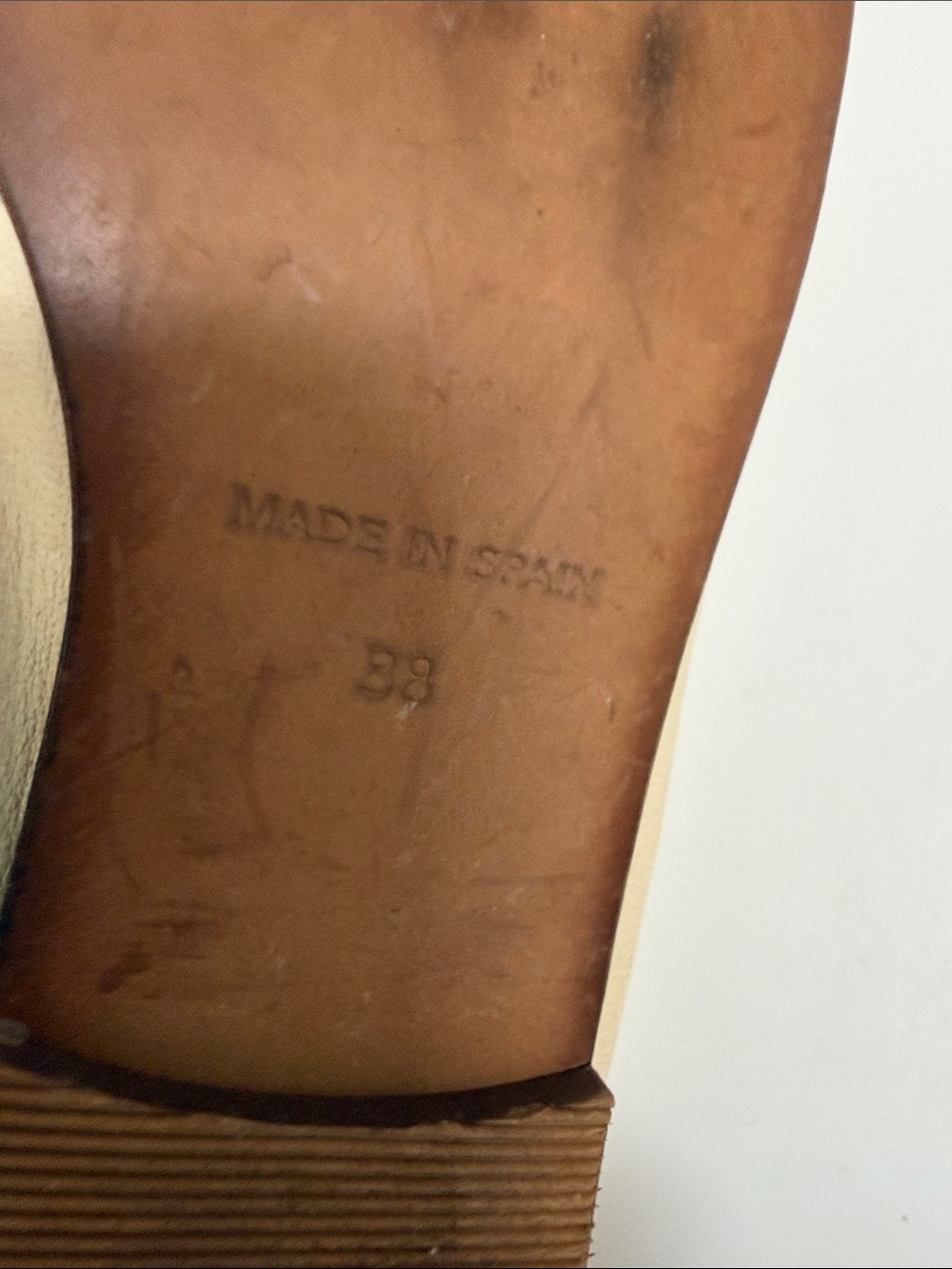 Free People Neutral Cream Leather Slide Mules - Picture 8 of 10